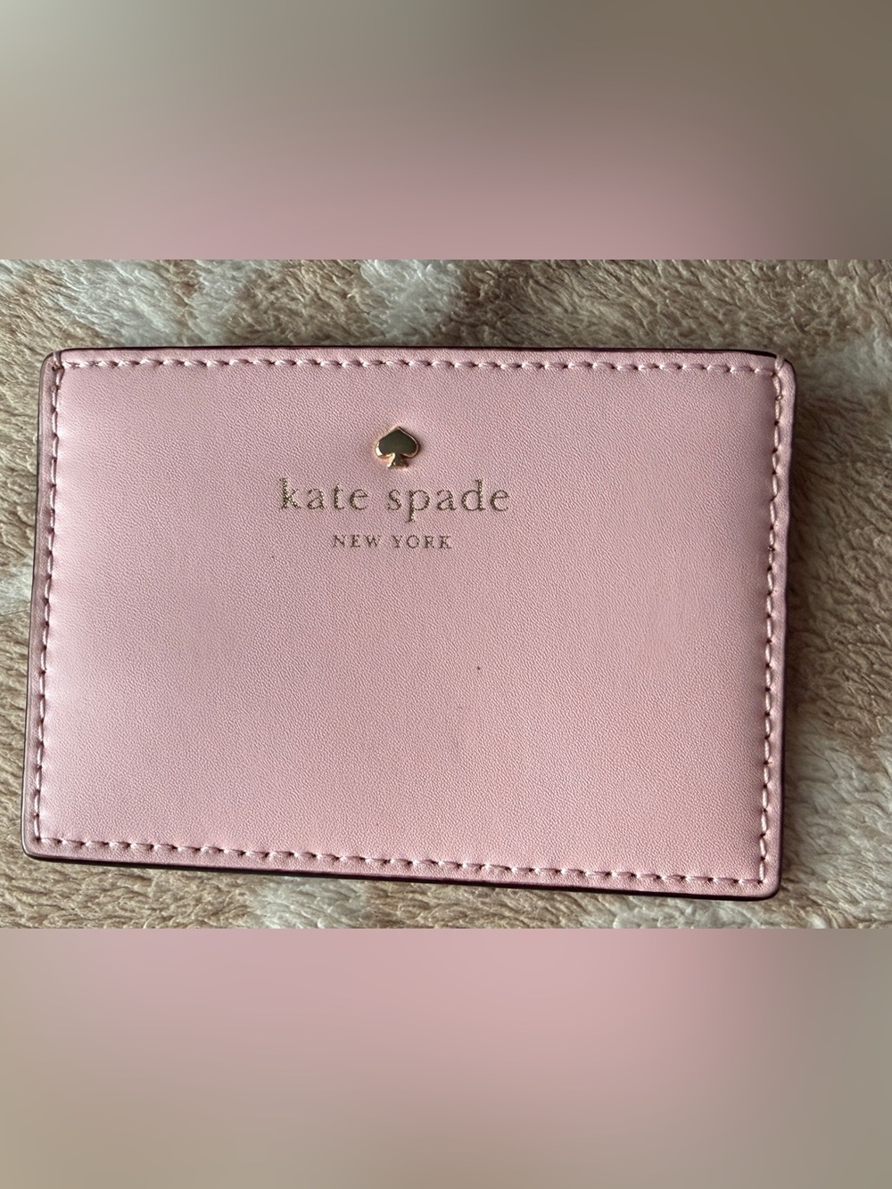Kate spade pink card holder NWOT